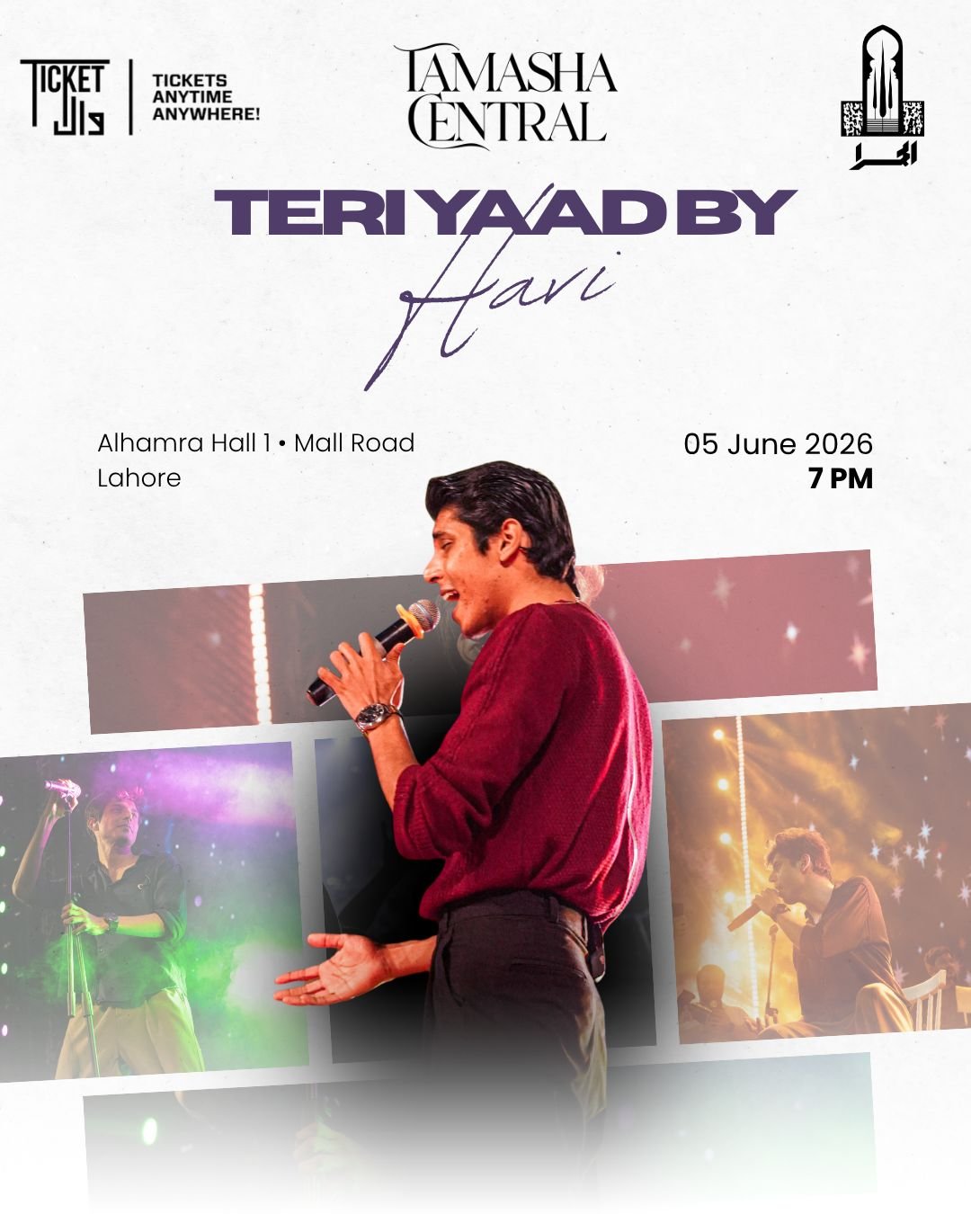 Tamasha Central concert event poster